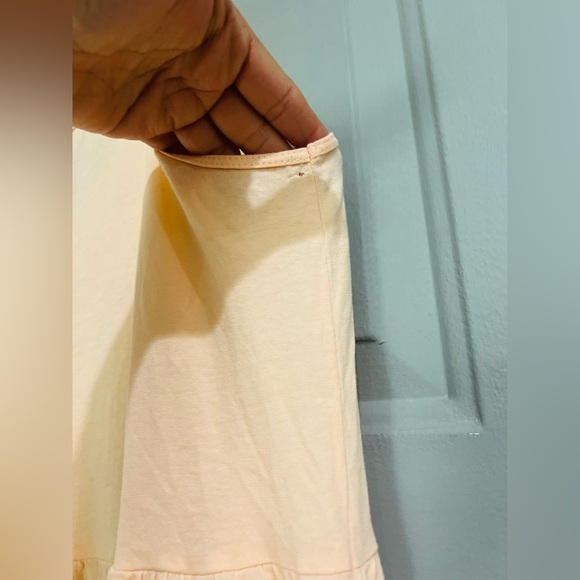 J. Crew Womens L Sleeveless Tiered Cotton Maxi Midi Dress Pastel peach color - Picture 5 of 9